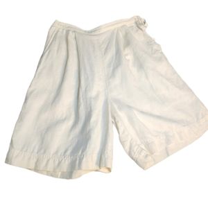 J Crew Linen Shorts Off white Womens Size Large